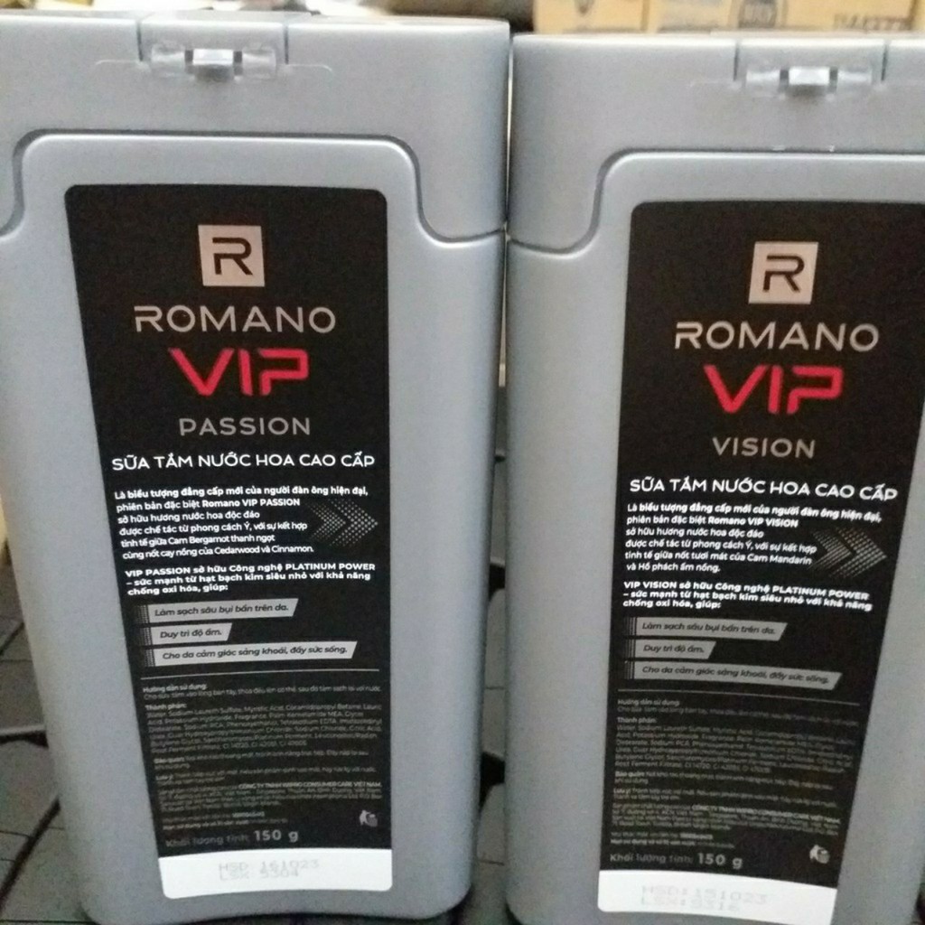 Sữa tắm Romano vip 150g( Hàng Khuyến Mãi)