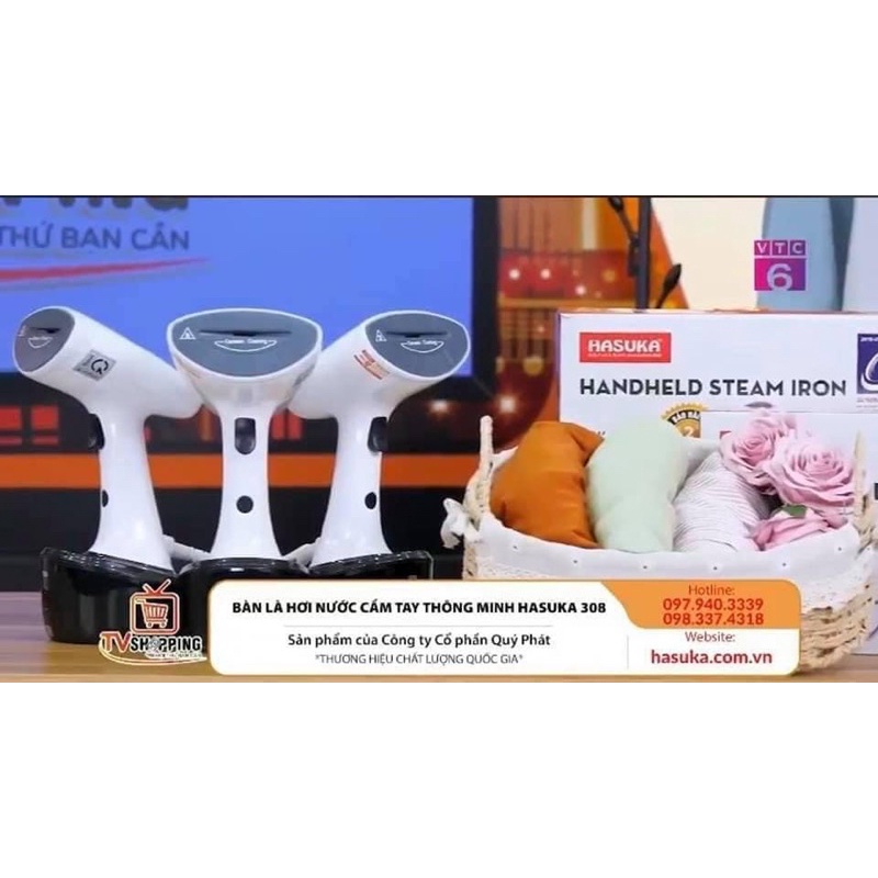 Bàn là hơi nước cầm tay Hasuka HSK 308- 𝐌𝐀̂̃𝐔 𝐌𝐎̛́𝐈 𝐍𝐇𝐀̂𝐓 𝐓𝐑𝐄̂𝐍 𝐓𝐇𝐈̣ 𝐓𝐑𝐔̛𝐎̛̀𝐍𝐆