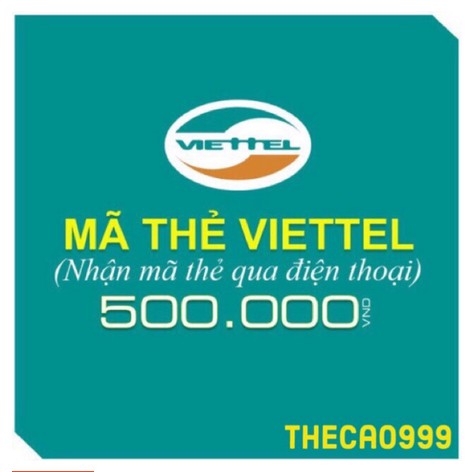 Thẻ nạp điện thoại Viettel 500K