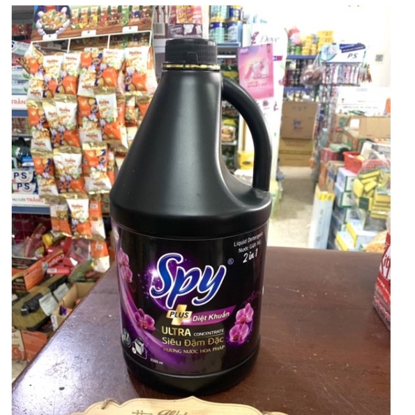 Nước Giặt Xả Spy Plus Khử Mùi 3500ml Hương Nước Hoa Pháp