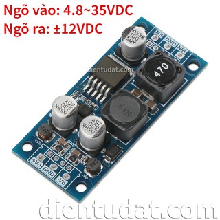Mạch Tạo Nguồn Đôi ±12V Từ Nguồn 4.8~35VDC - 20W