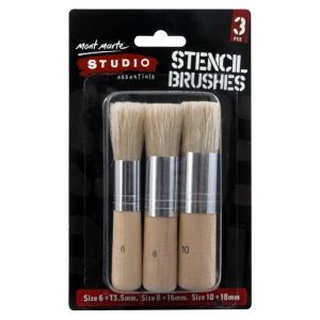 Cọ bộ Mont Marte MAA0021 ( Bộ 3 cây cọ Stencil số 6,8,10 )