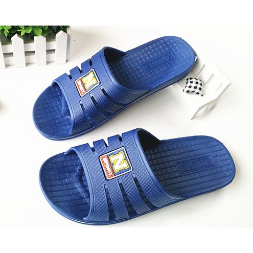 Dép quai ngang nam Chữ N Sport đơn giản có 2 màu