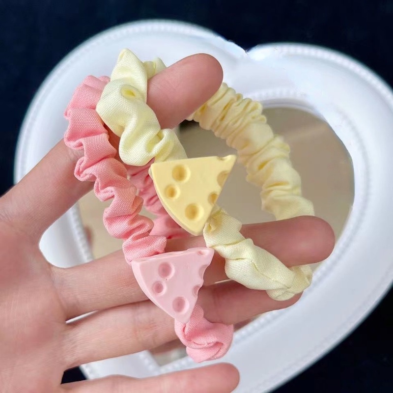 Dây Cột Tóc Hình Miếng Phô Mai Dễ Thương