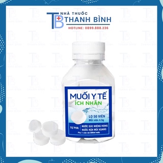 Muối y tế ích nhân lọ 50 viên 4,5g