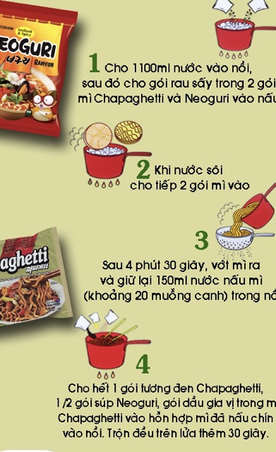 Mì tương đen Chapagetti Hàn Quốc