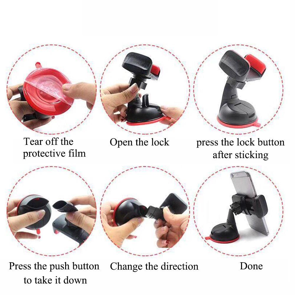 Giá Đỡ Điện Thoại Bằng Silicon Có Giác Hút Xoay 360 Độ Thông Dụng Cho Xe Hơi° Giá Đỡ Điện Thoại Tiện Lợi