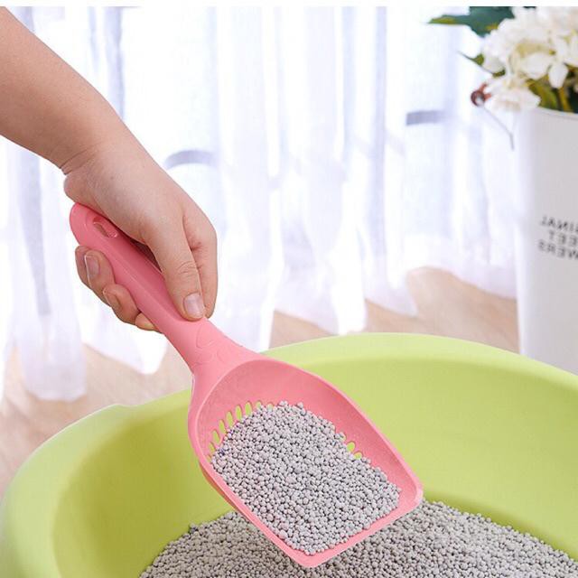 Xẻng xúc cát vệ sinh mèo - xẻng hót phân cho mèo - xẻng hốt cát dọn vệ sinh phân cho mèo