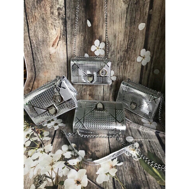 Combo 8sp túi dior bạc 