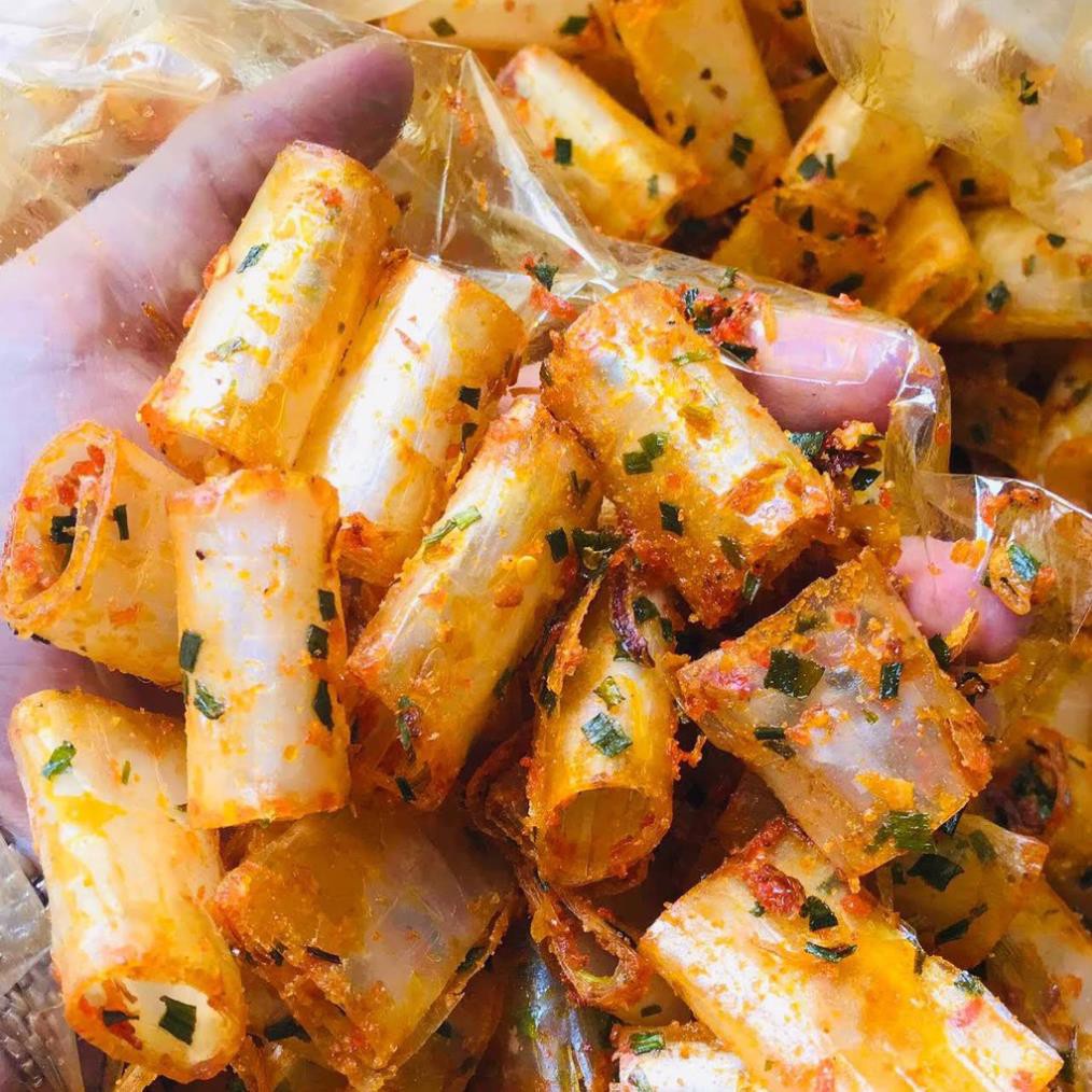 Bánh tráng trộn tép hành Tây Ninh siêu ngon loại gói đóng sẵn túi to 50gr