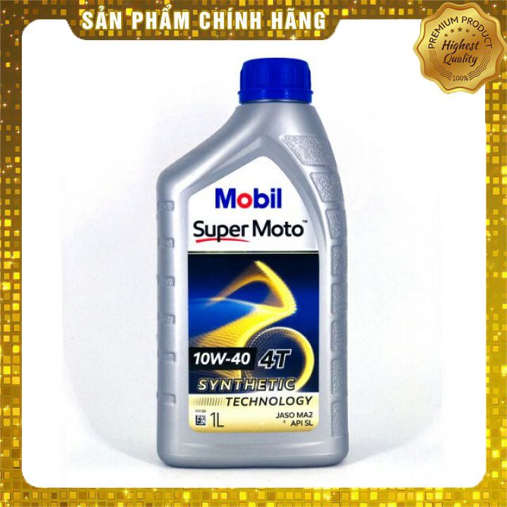 Nhớt Cao Cấp Mobil Supper Moto 10W40 , Nhớt Cao Cấp Kéo Dài Tuổi Thọ Các Bộ Phận Của Động Cơ