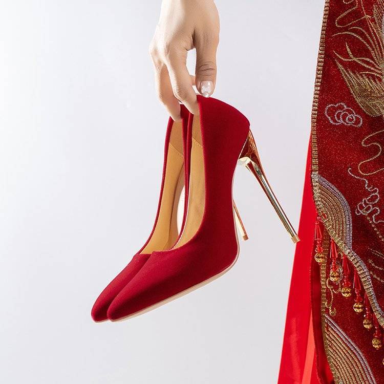 Giày Cao Gót Cô Dâu plus size 35-45 41 42 12cm 43 44