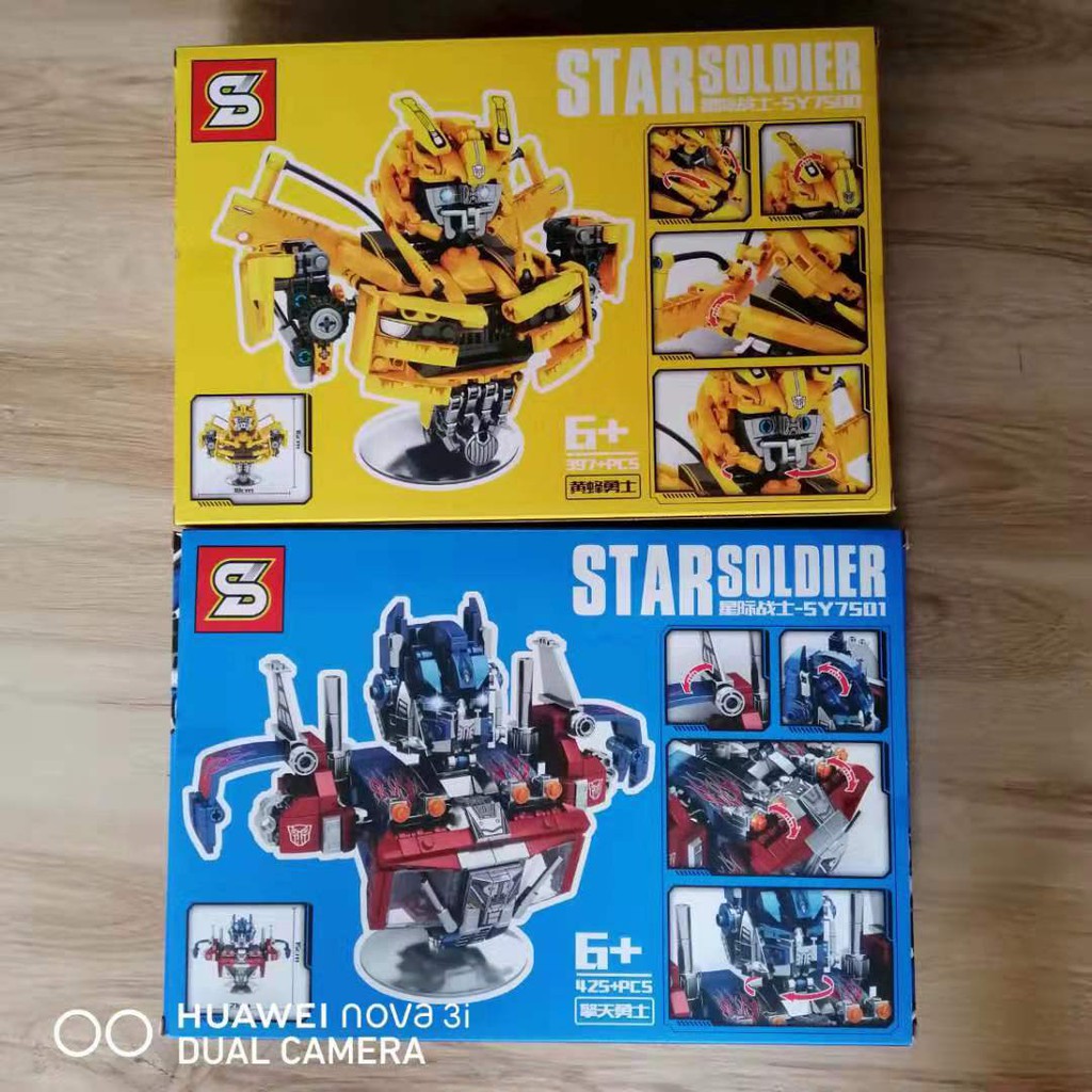 [Mã LIFETOYS1 giảm 30K đơn 99K] Đồ chơi Lắp ghép Mô hình Robot Optimus Prime Bumblebee Starsolider ngôi sao người lính