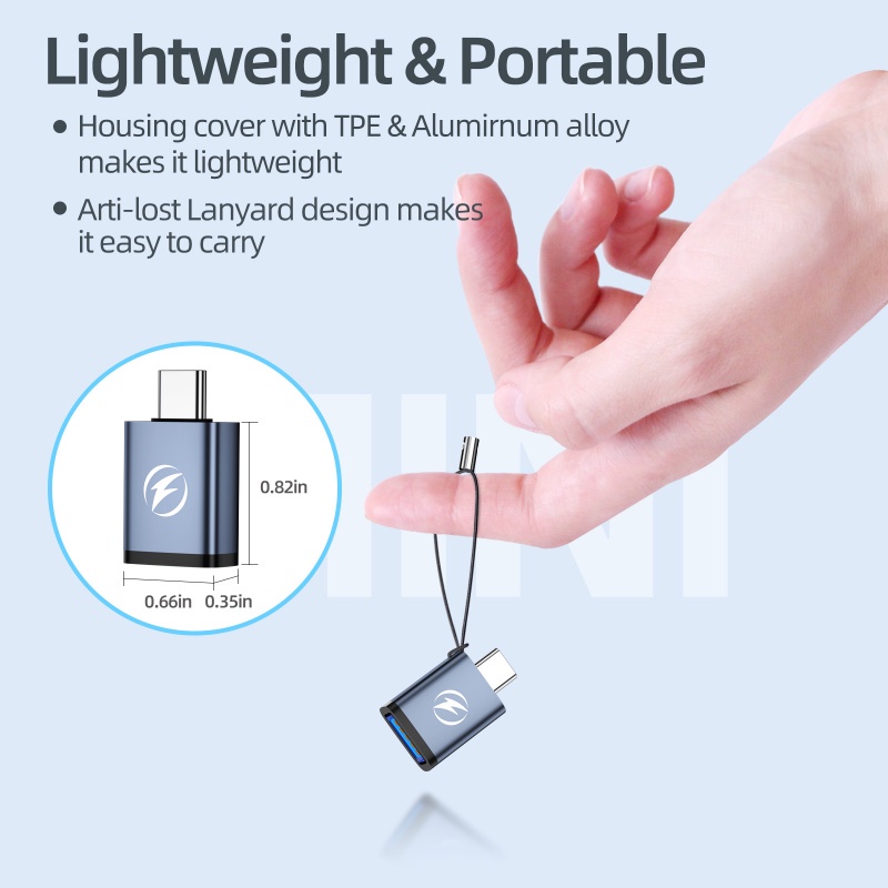Đầu chuyển đổi Ankndo USB 3.0 OTG sang Type C cho Xiaomi Samsung