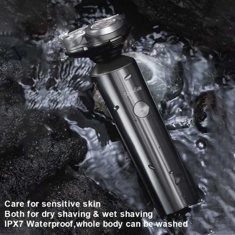 Máy cạo râu Xiaomi SHOWSEE F305-GY, động cơ tốc độ cao chạy êm ái, màn hình LED, chống nước IPX7
