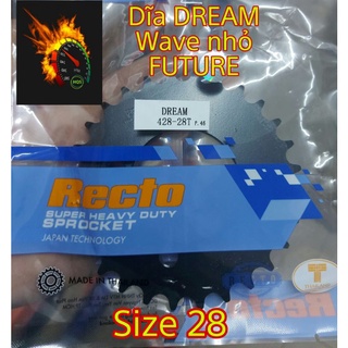 Dĩa DREAM, FUTURE, WAVE nhỏ Recto, size 28, nhập khẩu thái lan