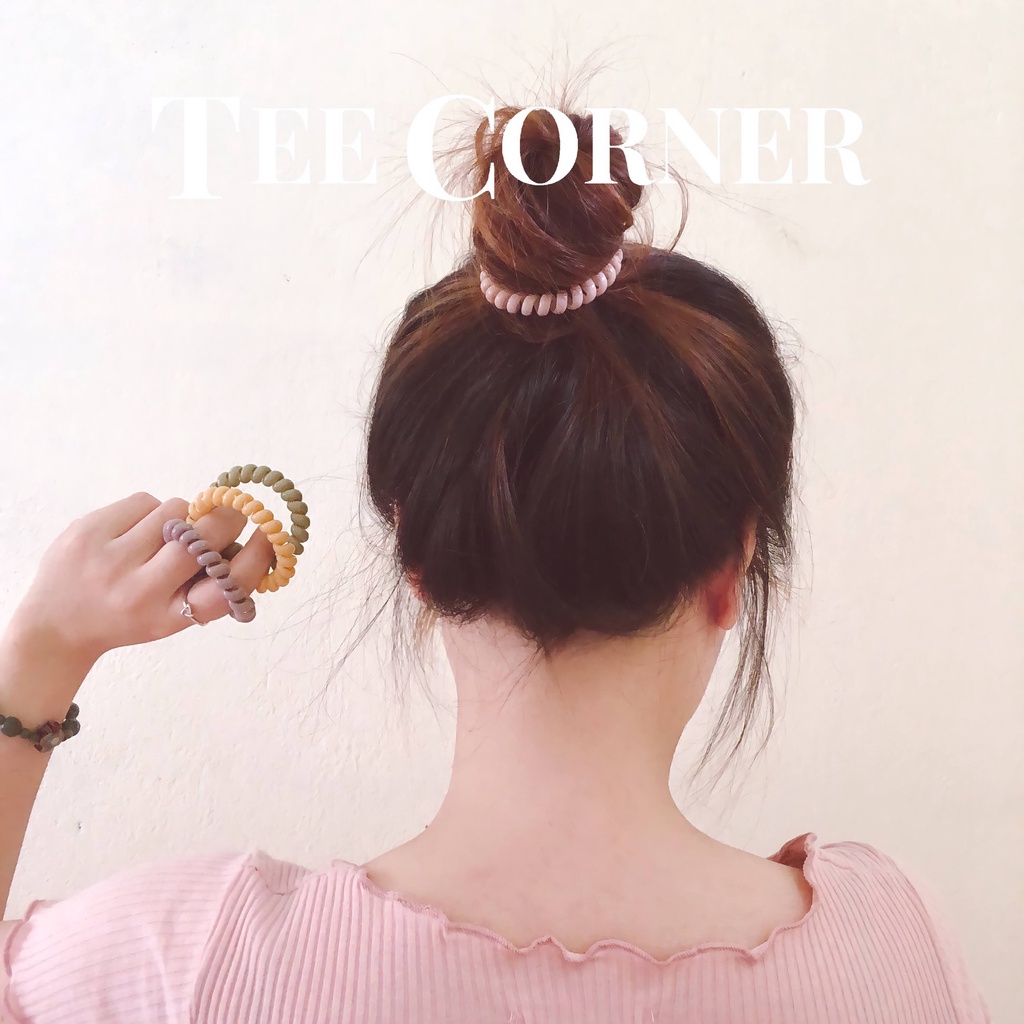 Dây Buộc Tóc Lò Xo Màu Kẹo Ngọt Ngào