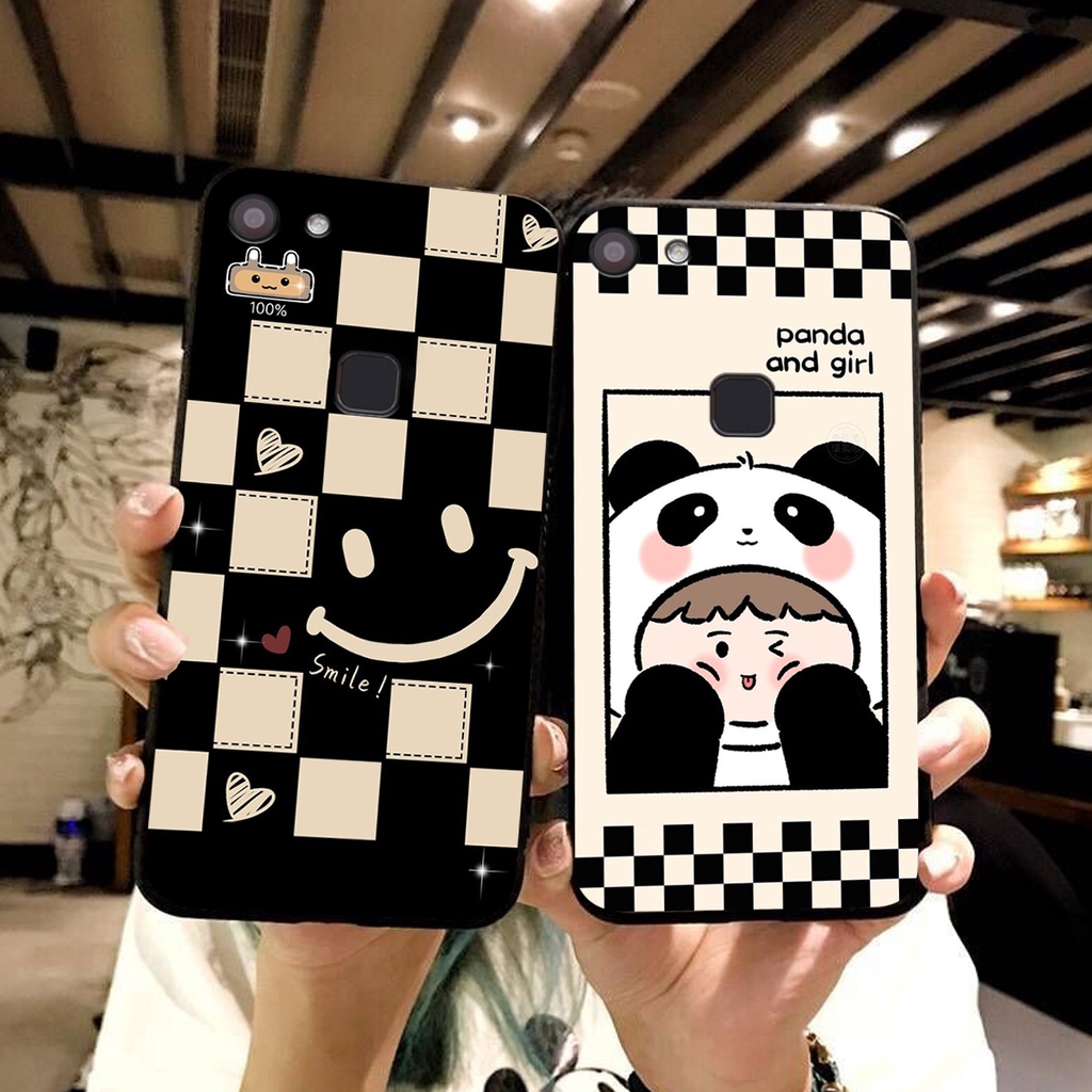 Ốp lưng Vivo V7 / V7 PLUS in hình cao cấp mẫu kẻ caro,mikenbe@r siêu hot