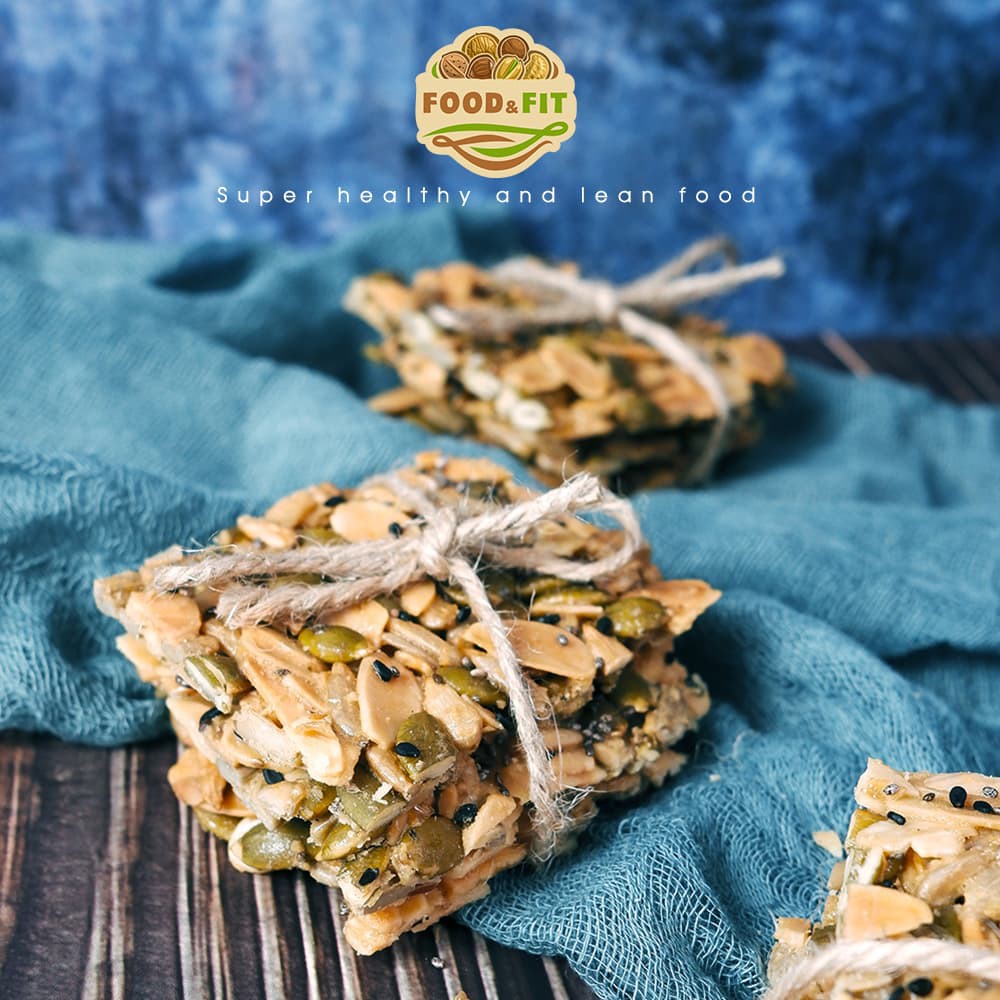 Bánh ngói hạnh nhân ăn kiêng 5 loại hạt cao cấp Food&amp;Fit