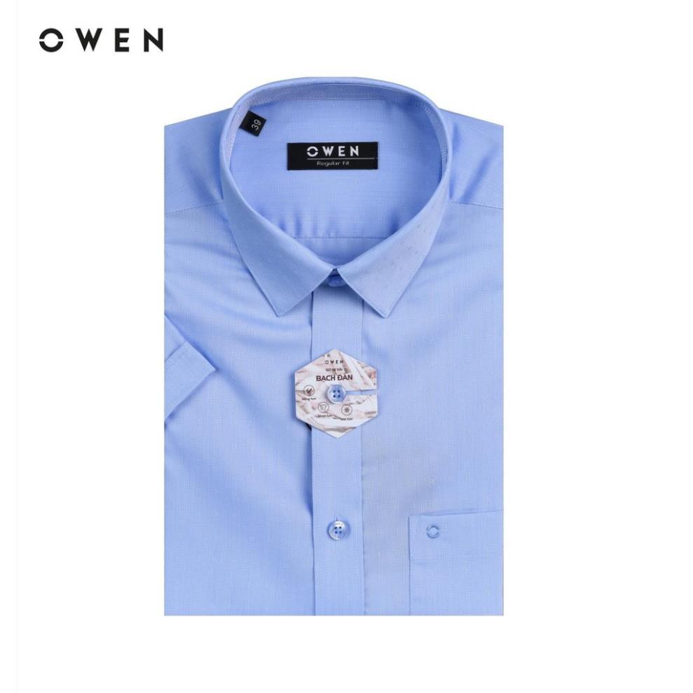 Sale Chính Hãng OWEN - Aó sơ mi ngắn tay nam Owen vải sợi bạch đàn siêu mềm mịn 20573 hot 🌺 neww * ! %