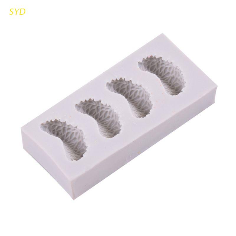 Khuôn silicone tạo hình làm bánh kẹo 4 ngăn DIY