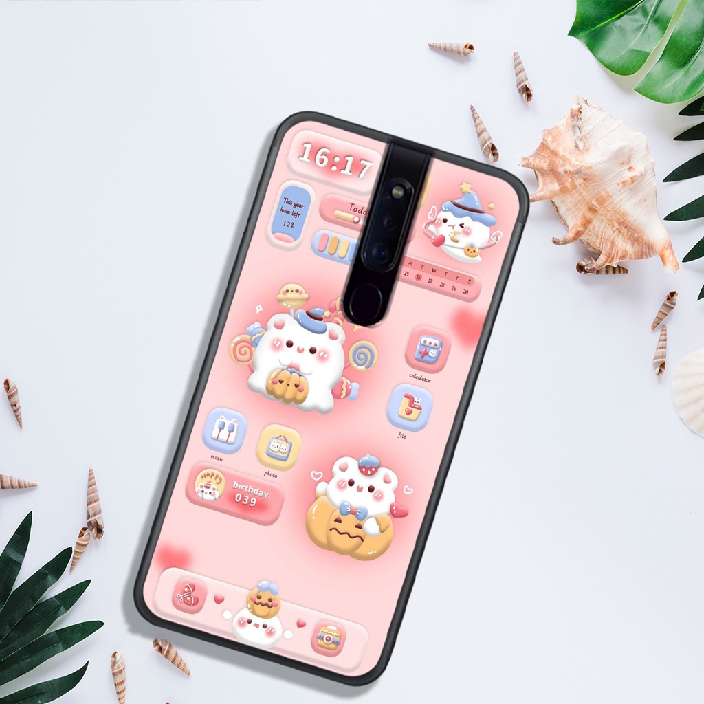 ỐP LƯNG OPPO F5 - F7 - F11 - F11 PRO, IN HÌNH GẤU NÂU CHOCOLATE ĐÁNG YÊU.