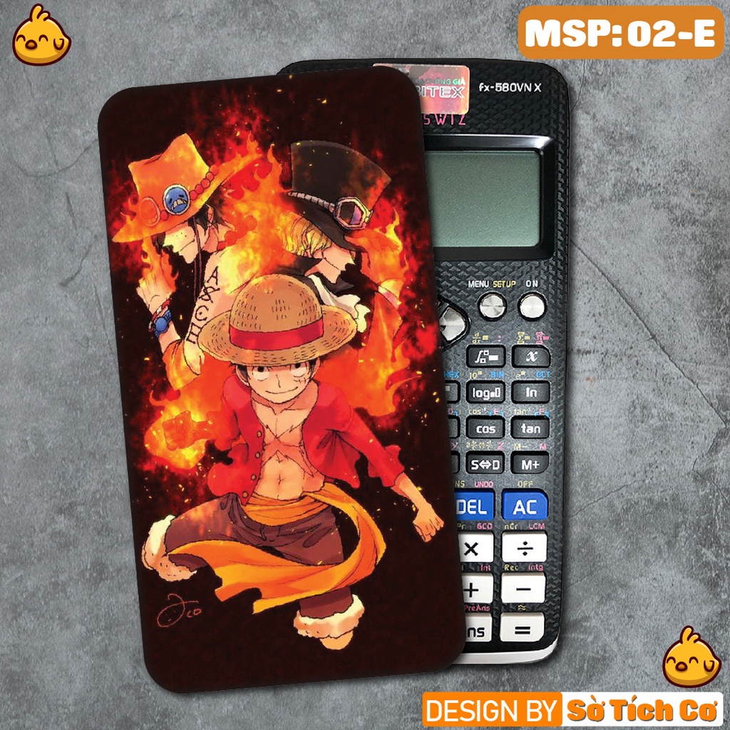 Miếng decal dán máy tính Casio bỏ túi fx-570, fx-580, fx880, Casio, Vinacal,... hình Đảo Hải Tặc Team MSP: 02