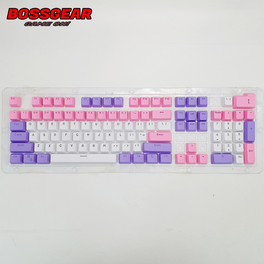 Bộ Keycap PBT 106 BG2-v3 Phím Double Shot Xuyên LED ( OEM Profile, Ansi layout )