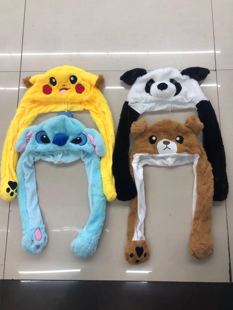 Mũ bóp lông hình thú