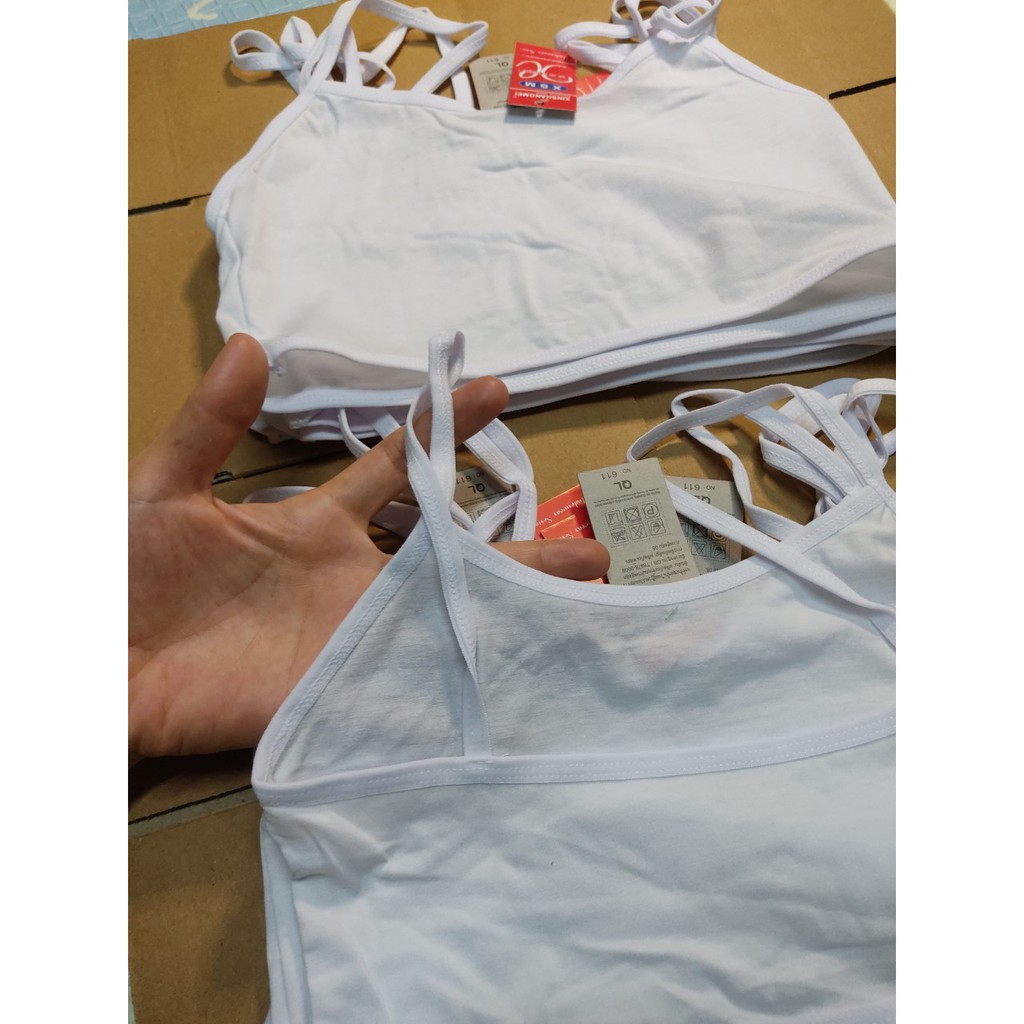 1 áo lá học sinh cotton mềm mại thoáng mát, áo lót học sinh không mút