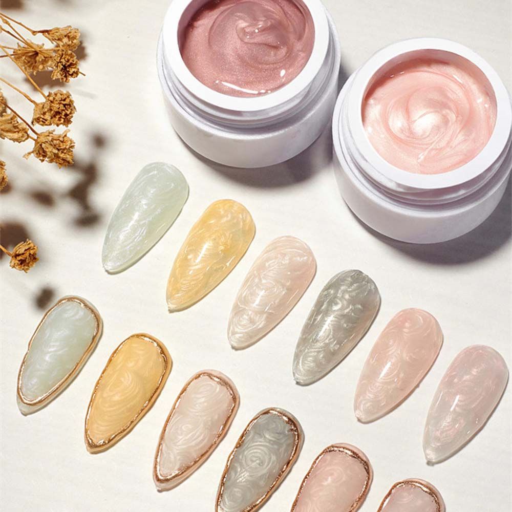 Gel sơn móng tay uv hiệu ứng ánh ngọc trai lấp lánh thời trang