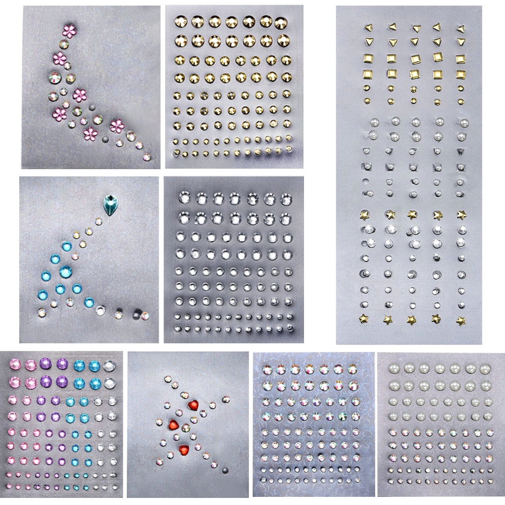 Nhãn dán mặt đá quý lấp lánh tự dính quyến rũ dùng cho lễ hội tiệc tùng
