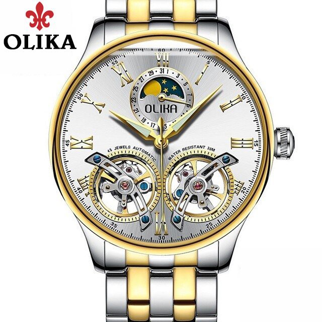 Đồng Hồ Nam OLIKA 8862 Mặt Siêu 3D, Dây Demi Sang Trọng, Chống Nước Tốt