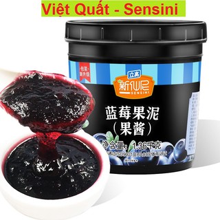 Mứt sốt Việt Quất Sensini Pha chế trà sữa - trà hoa quả hộp 1.36kG