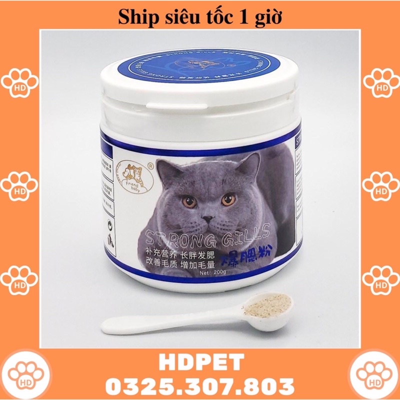 Bột tăng nọng mặt cho mèo 200g