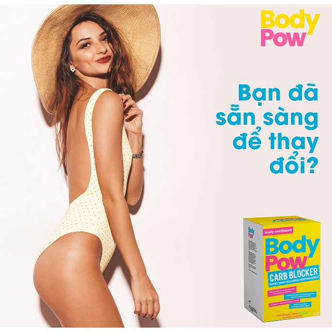 Viên Uống Giảm Cân Body Pow Carb Blocker (90Viên/hộp), cho chế độ ăn nhiều thực phẩm tinh bột, gạo, mì và đường | BigBuy360 - bigbuy360.vn