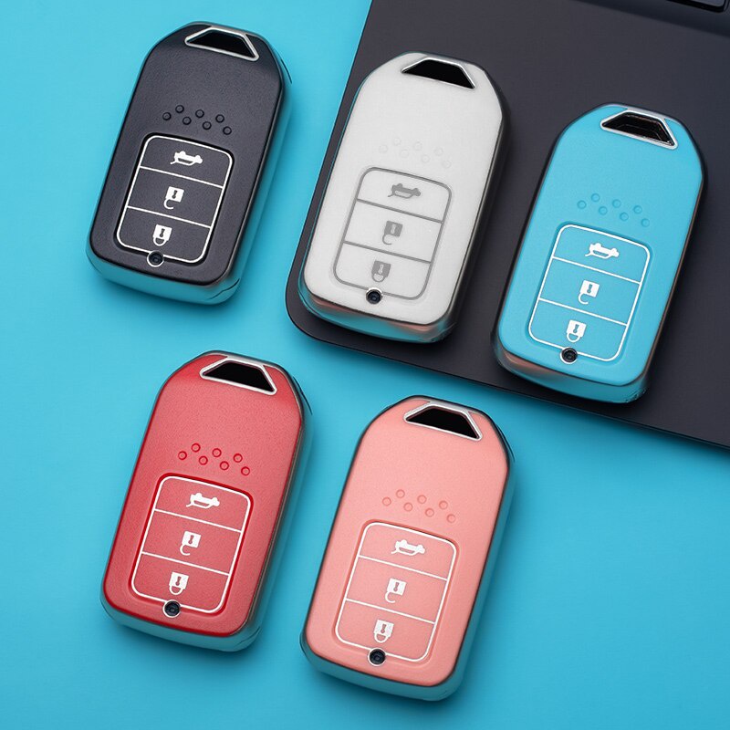 Ốp bọc chìa khóa điều khiển chất liệu tpu mềm dành cho Honda Civic City Accord CRV CR-V XR-V Odyssey Vezel Jade