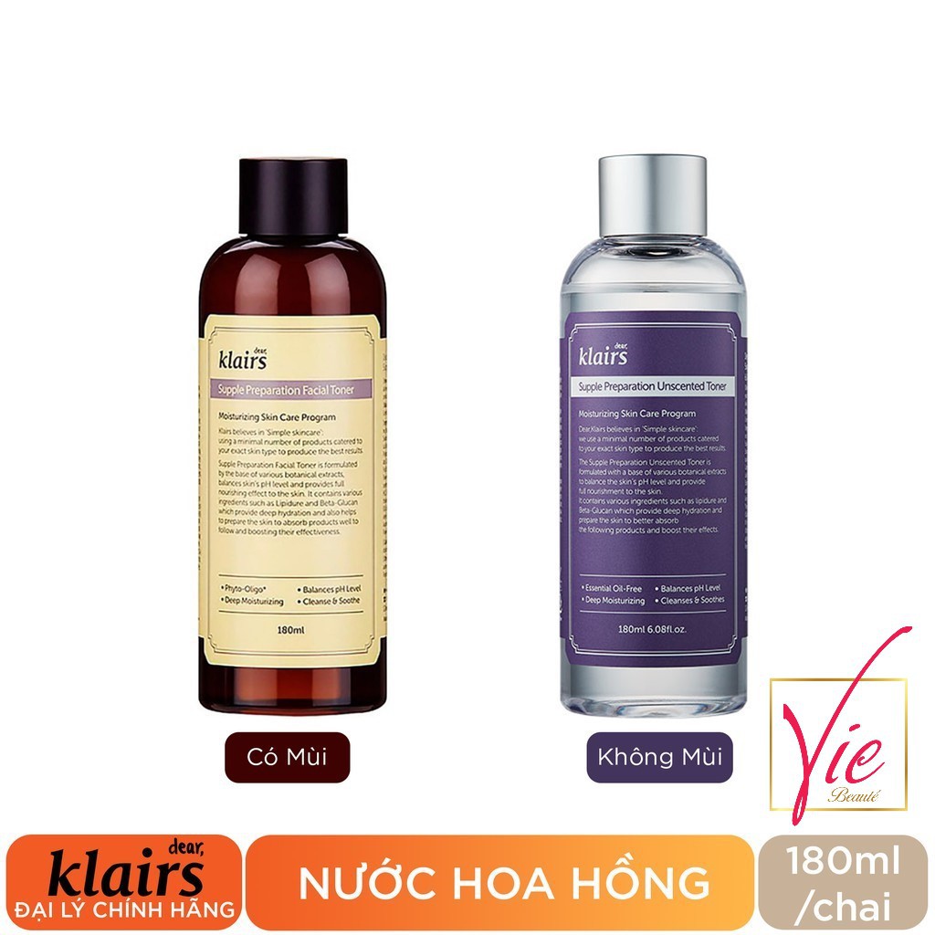 Toner Klairs - Nước Hoa Hồng Klairs Supple Preparation Toner 180ml