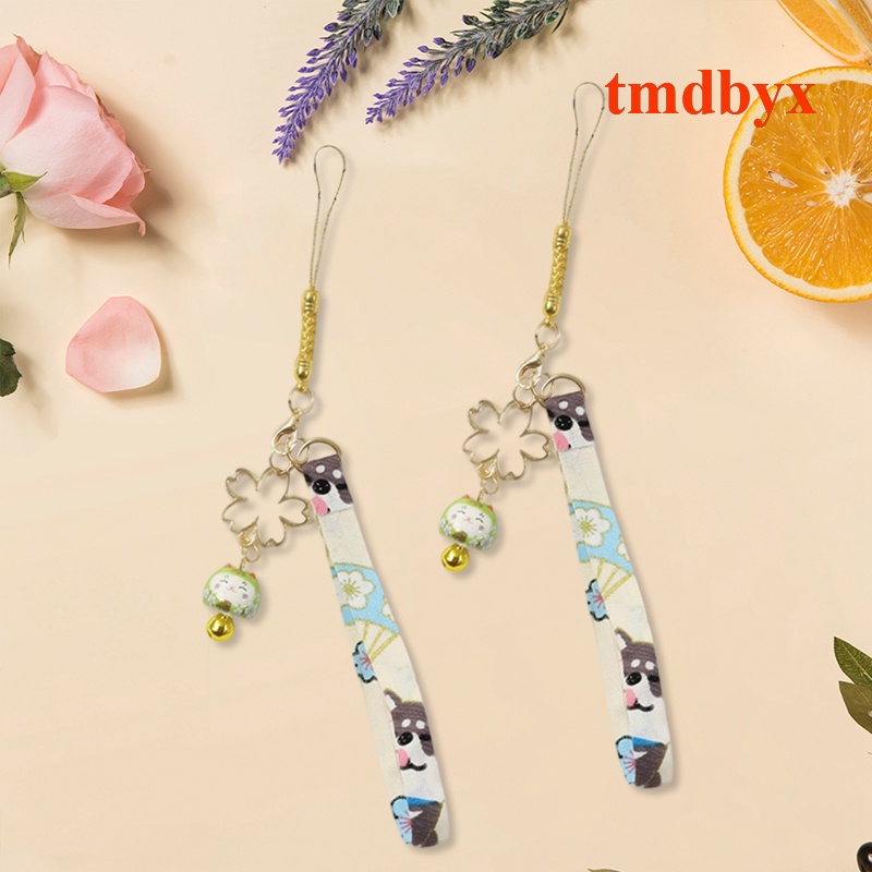 Móc Khóa Điện Thoại Hình Mèo May Mắn Xinh Xắn