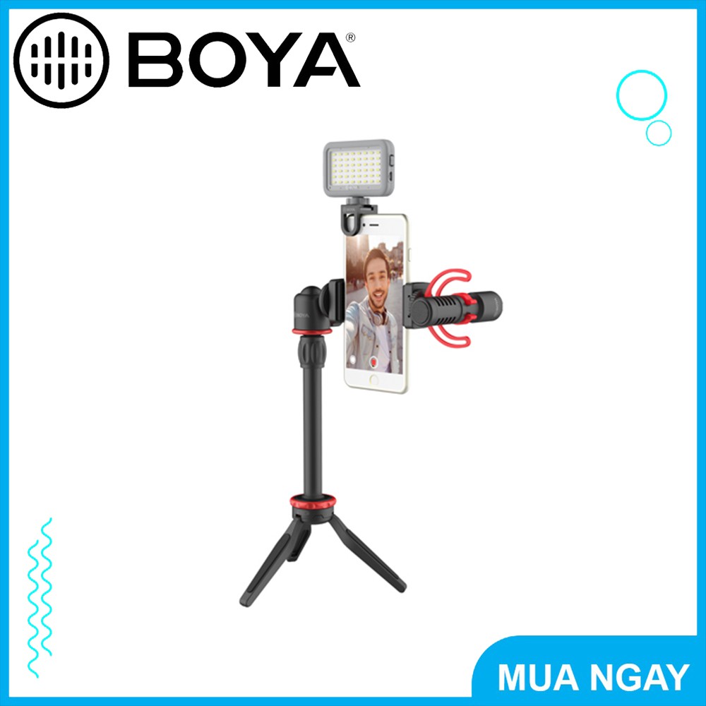 Bộ phụ kiện quay Vlog chuyên nghiệp (gồm đèn LED) - BOYA BY-VG350 (FBVG2)