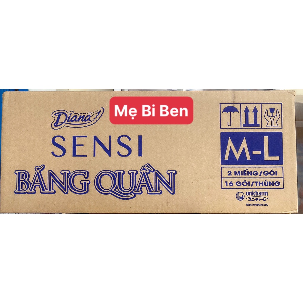 Băng đêm dạng quần Diana size ML 2 chiếc/gói