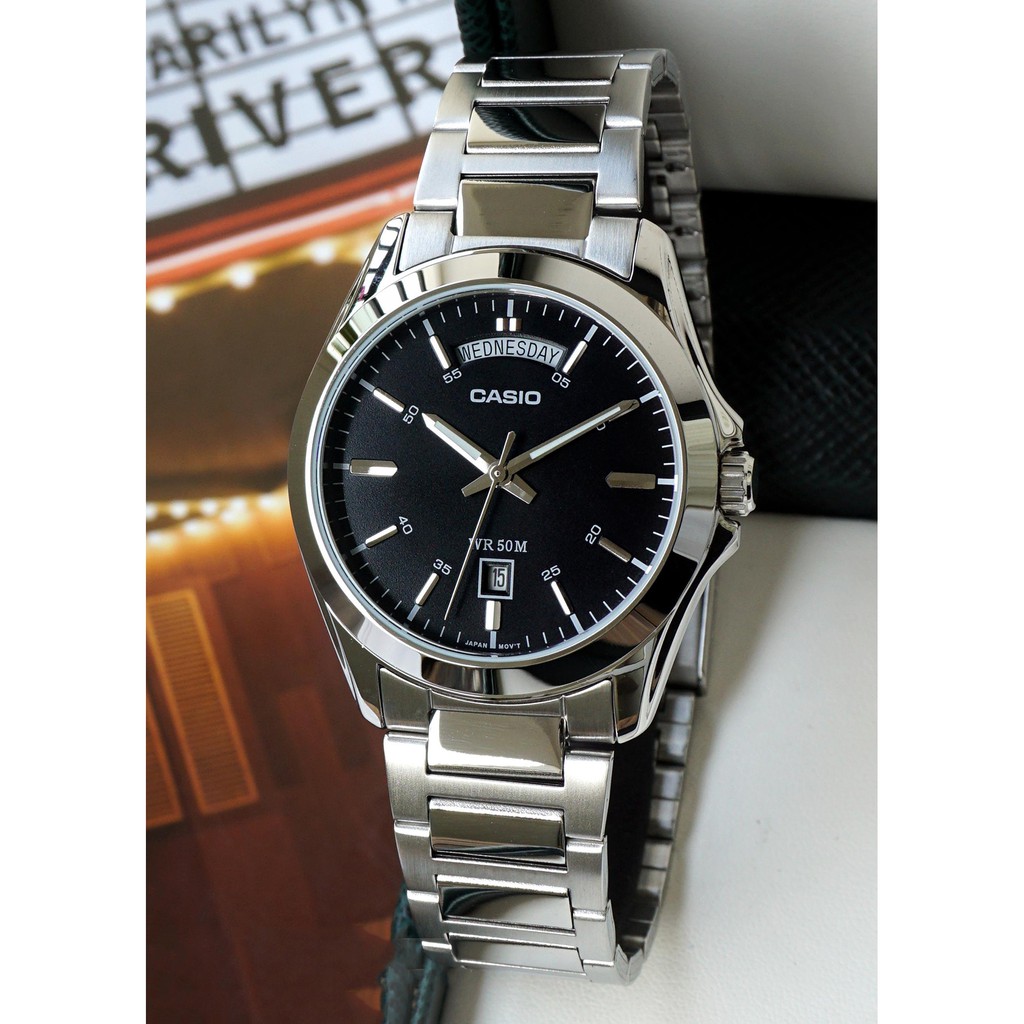 Đồng hồ nam dây kim loại Casio Anh Khuê MTP-1370D-1A1VDF