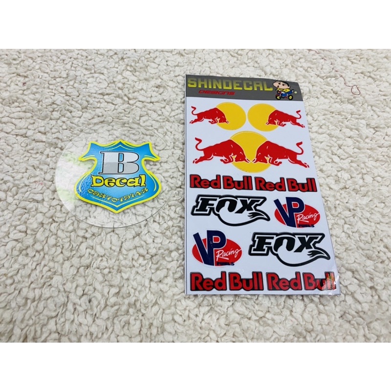 Tem logo sticker redbull