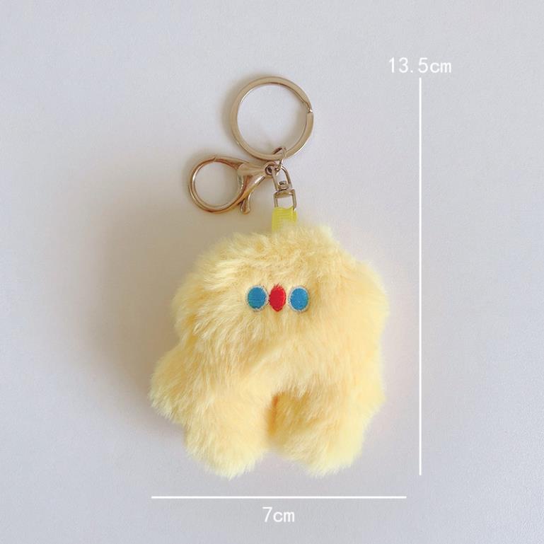 Móc Khóa Hình Quái Vật Nhồi Bông Đáng Yêu Nhiều Màu Sắc