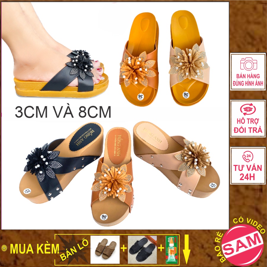 Dép nữ đế xuồng hoa siêu nhẹ