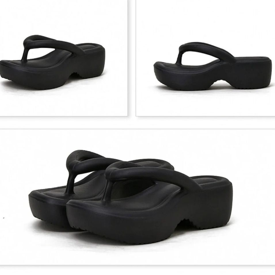 Sandal Đế Dày Mũi Vuông Thiết Kế Mới Thời Trang Dành Cho Nữ