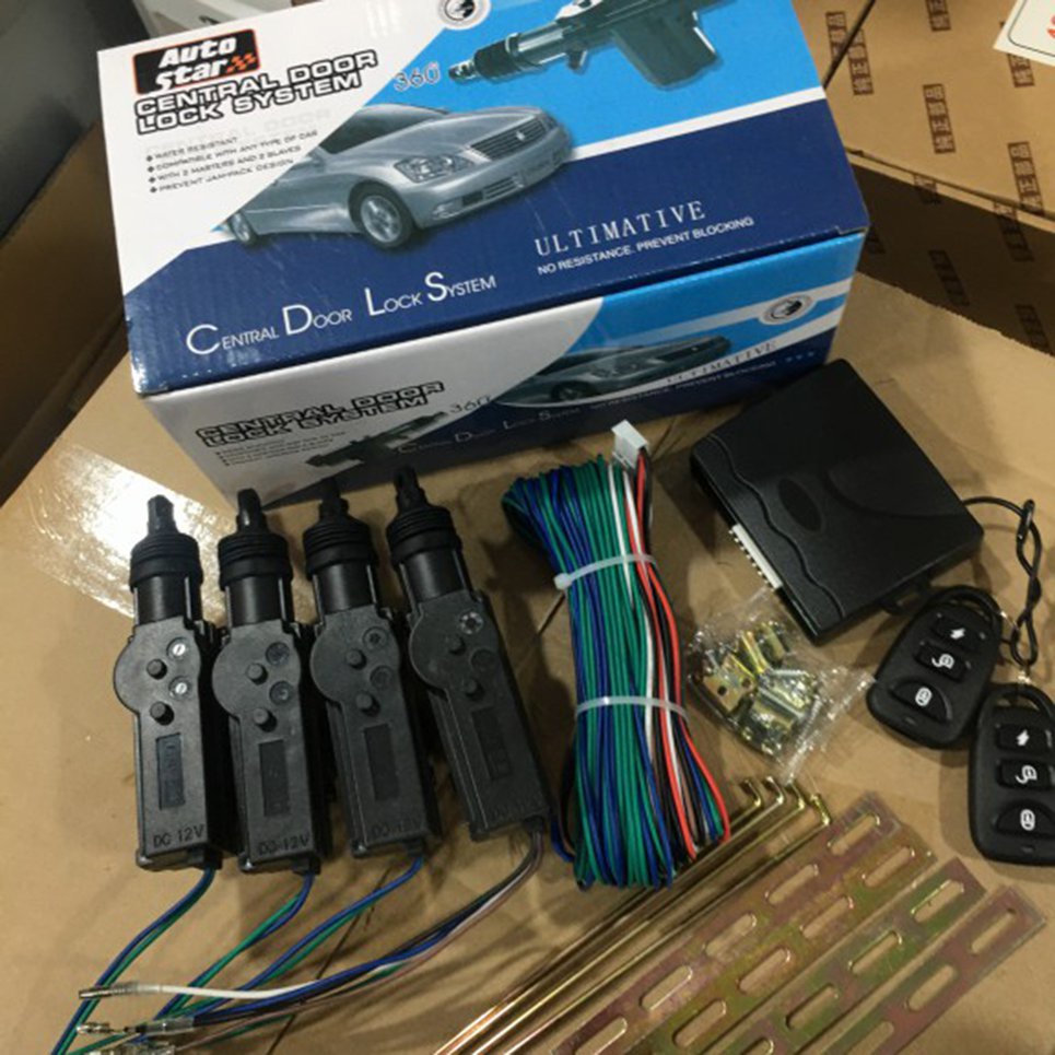 Complete Set Of Remote Control Central Lock Motor 12V With Remote Control