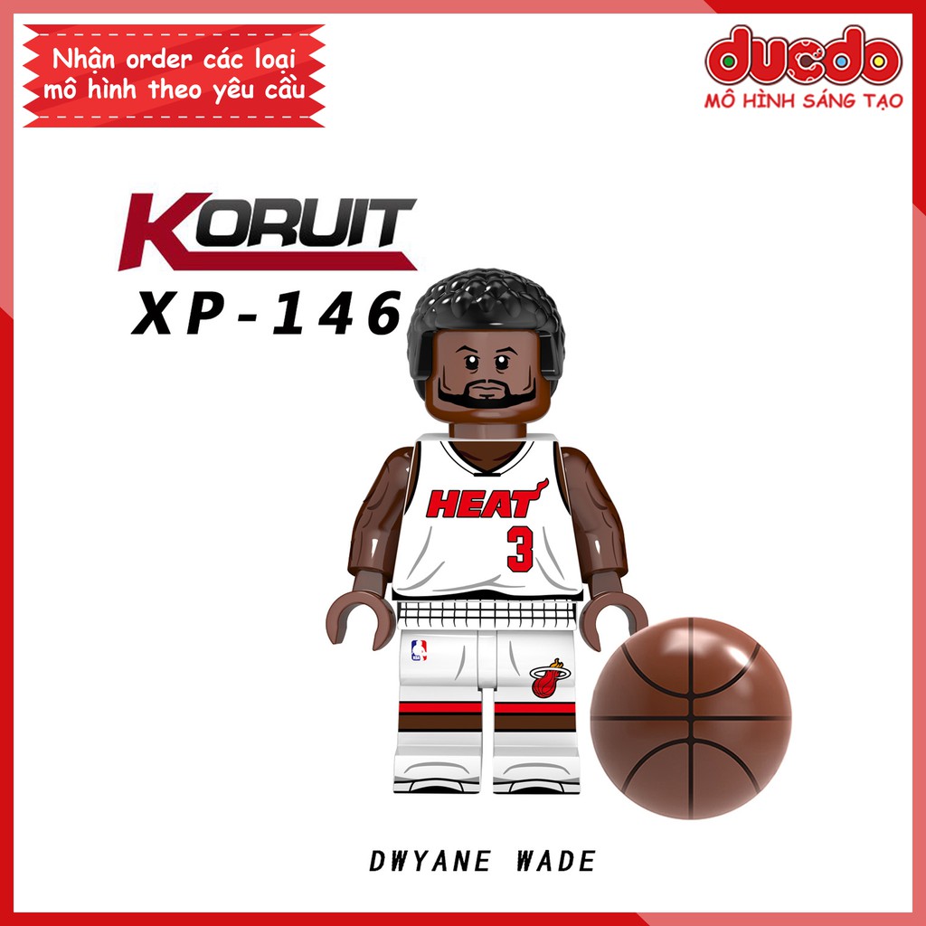 Minifigures các siêu sao bóng rổ NBA - Đồ Chơi Lắp Ghép Xếp Hình Mini Mô hình Iron Man KORUIT KT1021