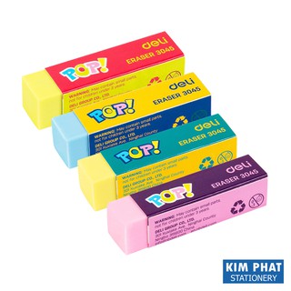 Gôm tẩy 2B 4 màu POP DELI E3045