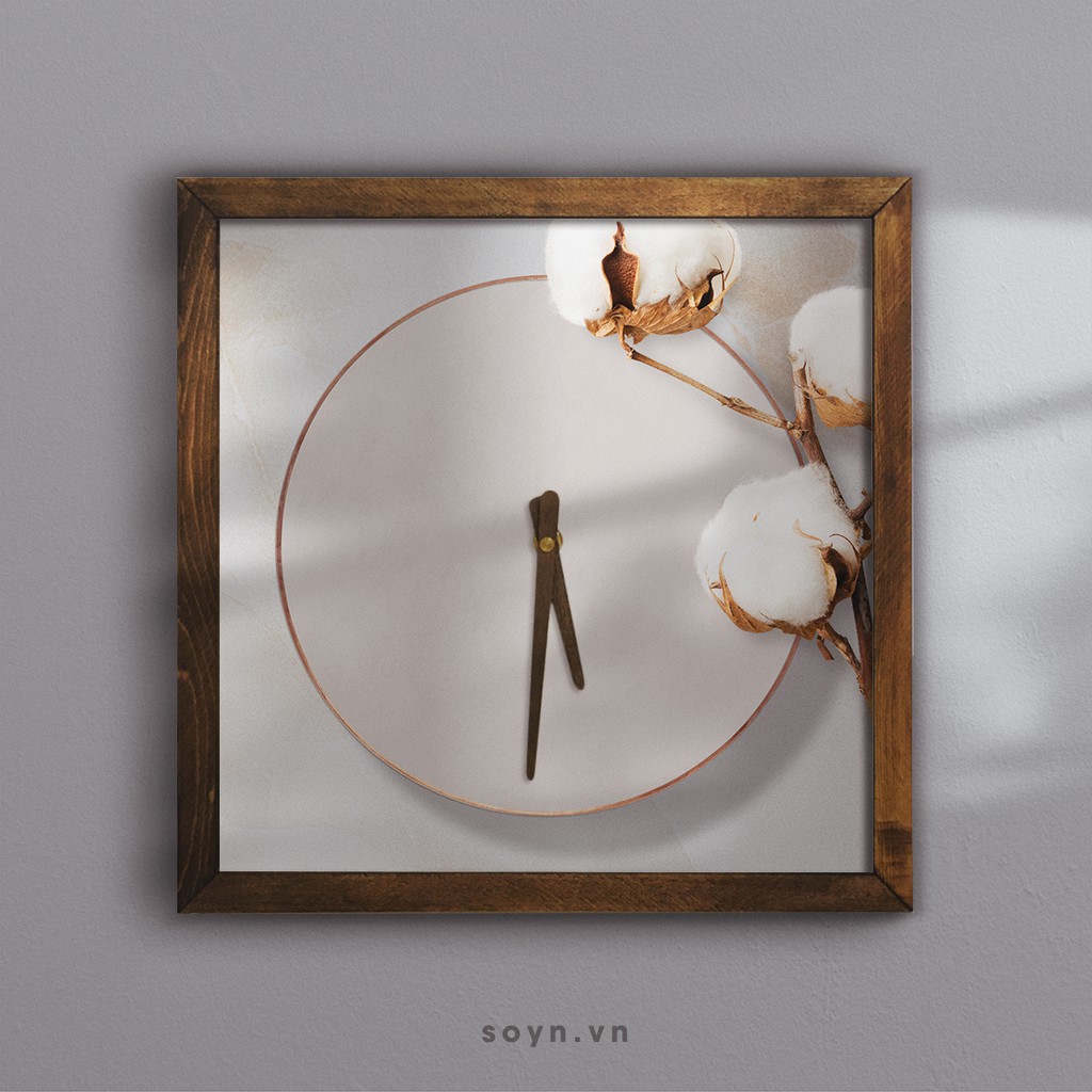 Đồng hồ treo tường gỗ |Tranh đồng hồ trang trí tường | Artclock Soyn C54